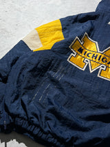 90's Starter Michigan Wolverines 1/4 Zip Pullover Jacket (XL)