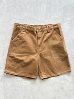 90's Carhartt baggy duck canvas work shorts (W36)