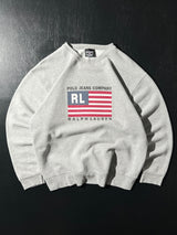 90's Ralph Lauren USA Flag Crewneck Sweatshirt (M)