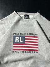 90's Ralph Lauren USA Flag Crewneck Sweatshirt (M)