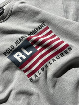 90's Ralph Lauren USA Flag Crewneck Sweatshirt (M)