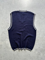 90's Nike Challenge Court Cable Knit Vest (L)