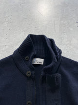 AW/17 Stone Island Heavy Knit Zip Up Jumper (S)