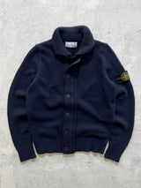 AW/17 Stone Island Heavy Knit Zip Up Jumper (S)