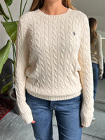 Polo Ralph Lauren Cable Knit Jumper (Women's M)