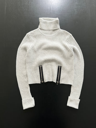 Jean Paul Gaultier x Lindex Chunky Knit Turtle Neck Jumper (Women's M)