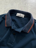 00's Stone Island Patch Logo Polo Shirt (L)