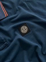 00's Stone Island Patch Logo Polo Shirt (L)