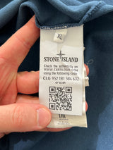 00's Stone Island Patch Logo Polo Shirt (L)