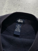 90's Stussy Crossbones Script Heavyweight Sweatshirt (S)