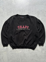 90's Ralph Lauren Chaps Embroidered Spell Out Sweatshirt (M)