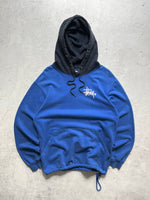 Stussy two tone script heavyweight pullover hoodie (L)