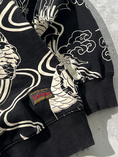 Evisu Japan Koi Carp AOP heavyweight Sweatshirt (S)