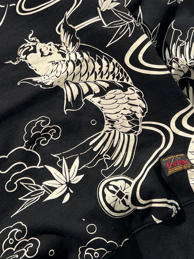 Evisu Japan Koi Carp AOP heavyweight Sweatshirt (S)