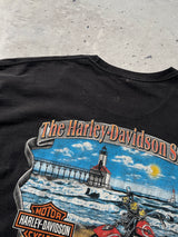 Vintage Harley Davidson Graphic Long Sleeve T Shirt (XL)