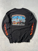 Vintage Harley Davidson Graphic Long Sleeve T Shirt (XL)