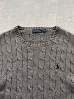 Ralph Lauren Cable Knit Crewneck Jumper (L)