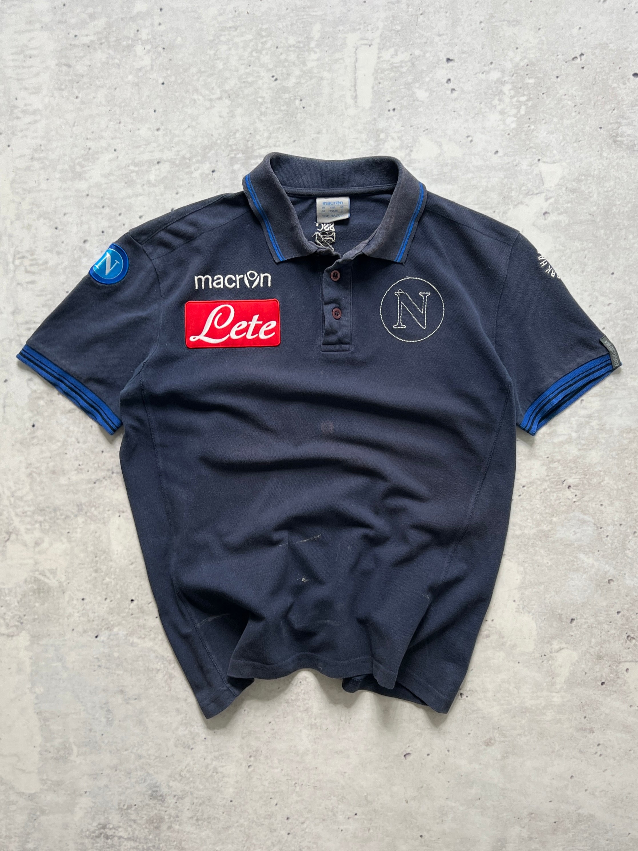 Napoli Macron Polo Shirt M Smooth Cactus