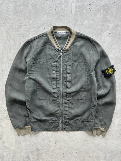 SS/08 Stone Island Zip Up Canvas Bomber Jacket (S)