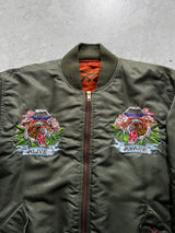 Vintage Ed Hardy Reversible MA-1 Pilot Bomber Jacket (M)