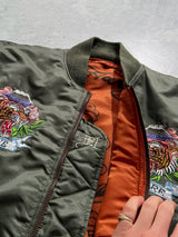 Vintage Ed Hardy Reversible MA-1 Pilot Bomber Jacket (M)