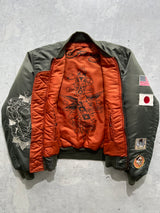 Vintage Ed Hardy Reversible MA-1 Pilot Bomber Jacket (M)