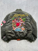 Vintage Ed Hardy Reversible MA-1 Pilot Bomber Jacket (M)