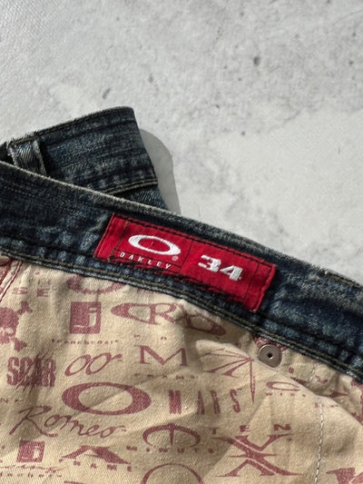 90's Oakley washed denim Skull Jeans (W34 x L32)