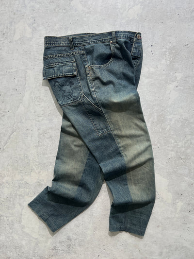 90's Oakley washed denim Skull Jeans (W34 x L32)