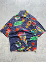 90's Versace automobile logos shirt (XL)