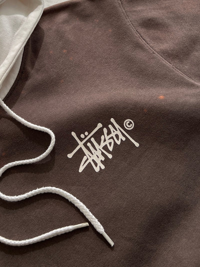 Stussy Heavyweight Two Tone Pullover Hoodie (L)