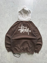 Stussy Heavyweight Two Tone Pullover Hoodie (L)