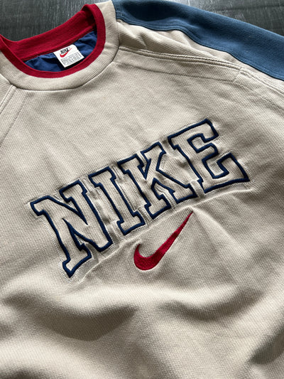 90's Nike Spell Out Crewneck Sweatshirt (M)