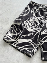 Vintage Stussy x Futura atom bomb print board shorts (W32)