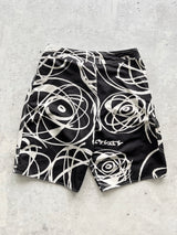 Vintage Stussy x Futura atom bomb print board shorts (W32)