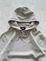 Stussy script embroidered pullover hoodie (S/M)