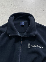 Vintage Rolls Royce Heavyweight Zip Up Fleece (L)