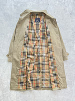 Vintage Burberry nova check Trench coat / Mac (XL)