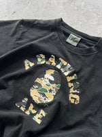 Vintage BAPE camo spell out T shirt (S)