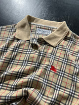 Vintage Burberry Nova Check Polo Shirt (M)