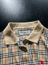 Vintage Burberry Nova Check Polo Shirt (M)