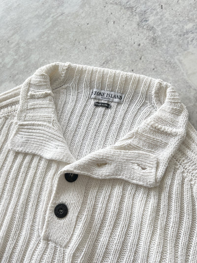 SS/04 Stone Island knitted button up pullover jumper (XXL)