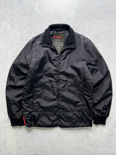 00's Prada Sport Made in Italy Padded Bomber Jacket (M)