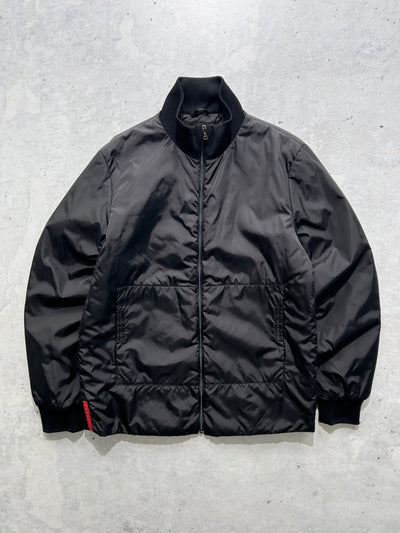 00's Prada Sport Made in Italy Padded Bomber Jacket (M)