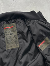 00's Prada Sport Made in Italy Padded Bomber Jacket (M)