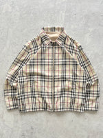 00's Burberry reversible nova check Harrington jacket (S)