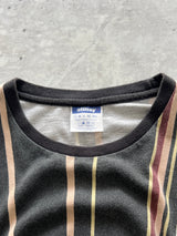 Vintage Stussy vertical stripe spellout T shirt (M)