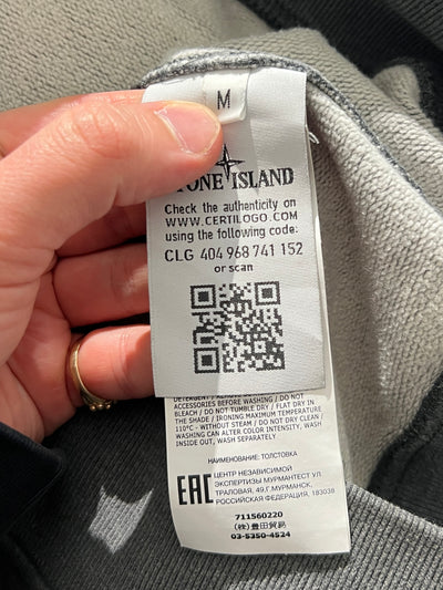 AW/19 Stone Island Heavyweight Zip Up Hoodie (M)