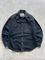 90's Avriex heavyweight denim shirt (M)