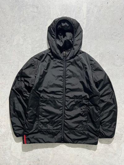 00's Prada Sport Nylon padded Hooded Jacket (XL)